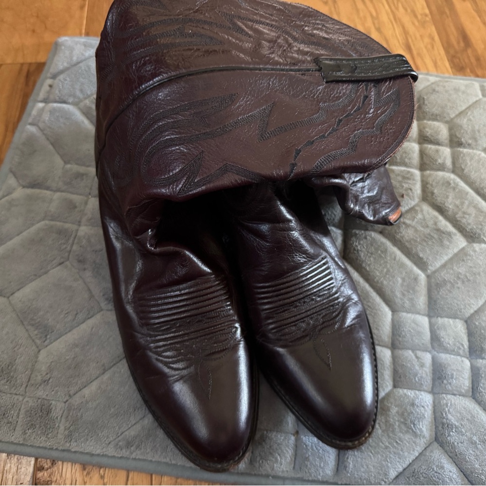 Lucchese Dark Brown Western Boots